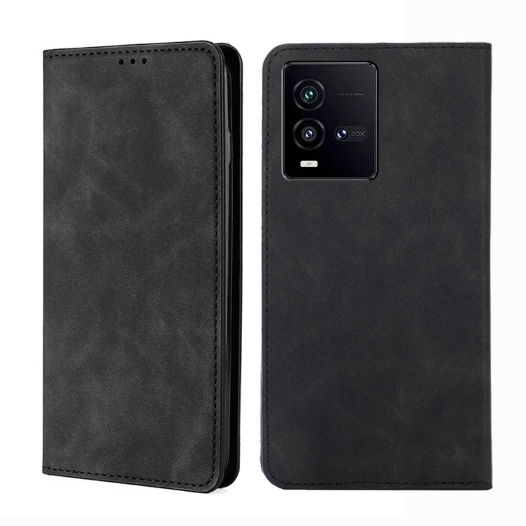 For vivo iQOO 10 Skin Feel Magnetic Horizontal Flip Leather Phone Case