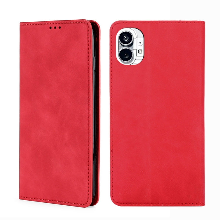 For Nothing Phone 1 Skin Feel Magnetic Horizontal Flip Leather Phone Case