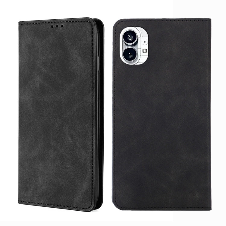 For Nothing Phone 1 Skin Feel Magnetic Horizontal Flip Leather Phone Case