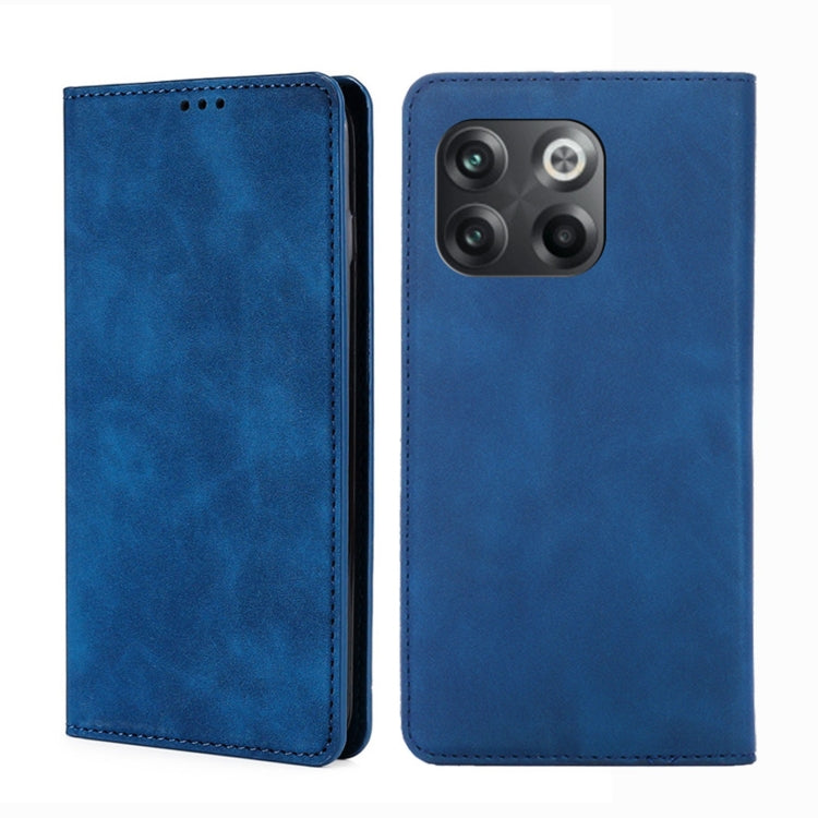 For OnePlus 10T Skin Feel Magnetic Horizontal Flip Leather Phone Case