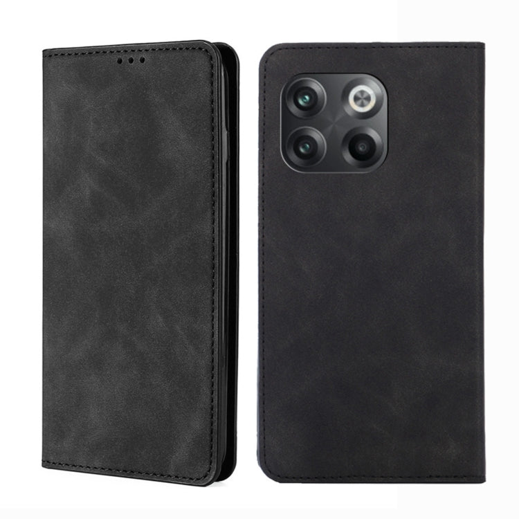 For OnePlus 10T Skin Feel Magnetic Horizontal Flip Leather Phone Case