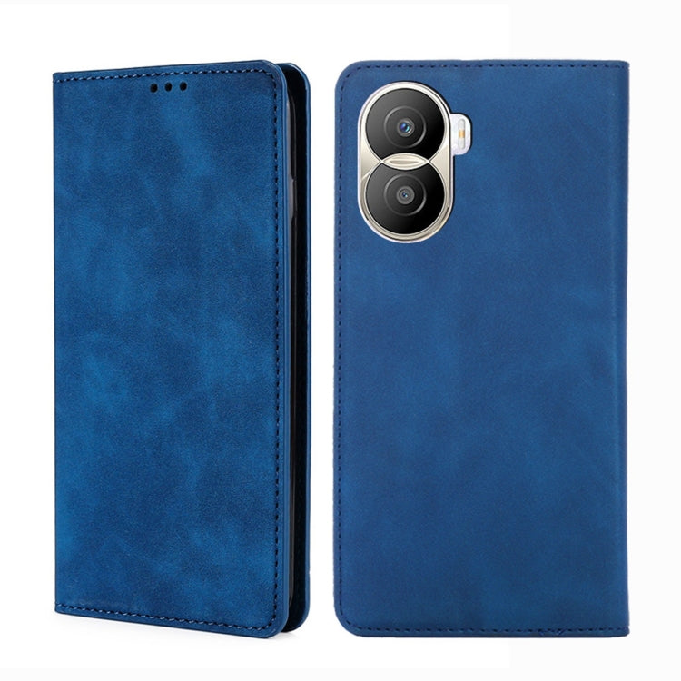 For Honor X40i Skin Feel Magnetic Horizontal Flip Leather Phone Case