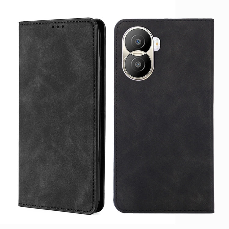 For Honor X40i Skin Feel Magnetic Horizontal Flip Leather Phone Case
