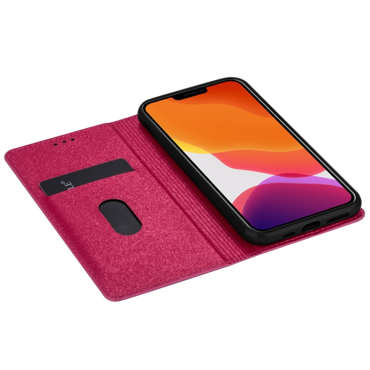 For iPhone 14 Ultrathin Glitter Magnetic Leather Case Max