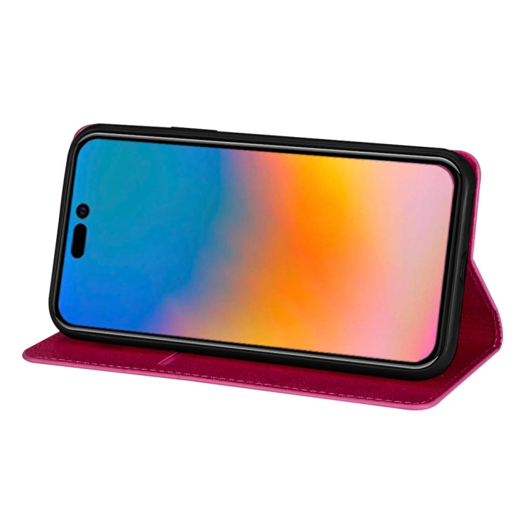 For iPhone 14 Pro Ultrathin Glitter Magnetic Leather Case