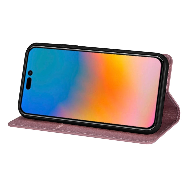 For iPhone 14 Pro Max Ultrathin Glitter Magnetic Leather Case