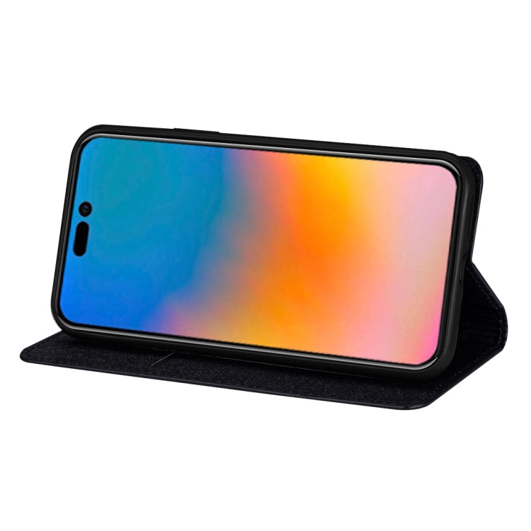 For iPhone 14 Pro Max Ultrathin Glitter Magnetic Leather Case