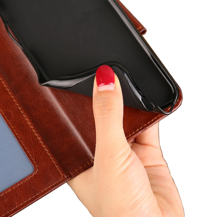 For iPhone 14 Pro Crystal Texture Horizontal Flip Leather Phone Case