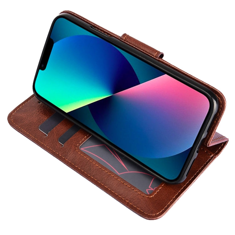 For iPhone 14 Pro Crystal Texture Horizontal Flip Leather Phone Case