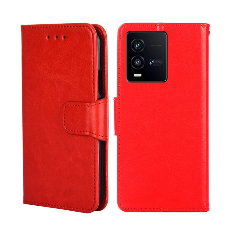 For vivo iQOO 10 Crystal Texture Horizontal Flip Leather Phone Case