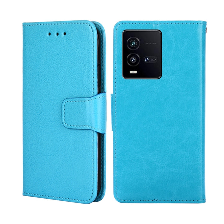 For vivo iQOO 10 Crystal Texture Horizontal Flip Leather Phone Case