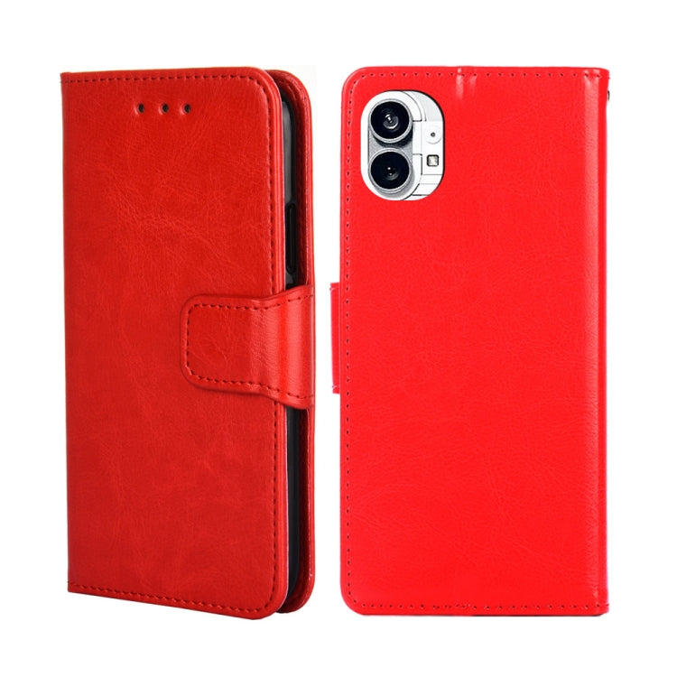 For Nothing Phone 1 Crystal Texture Horizontal Flip Leather Phone Case