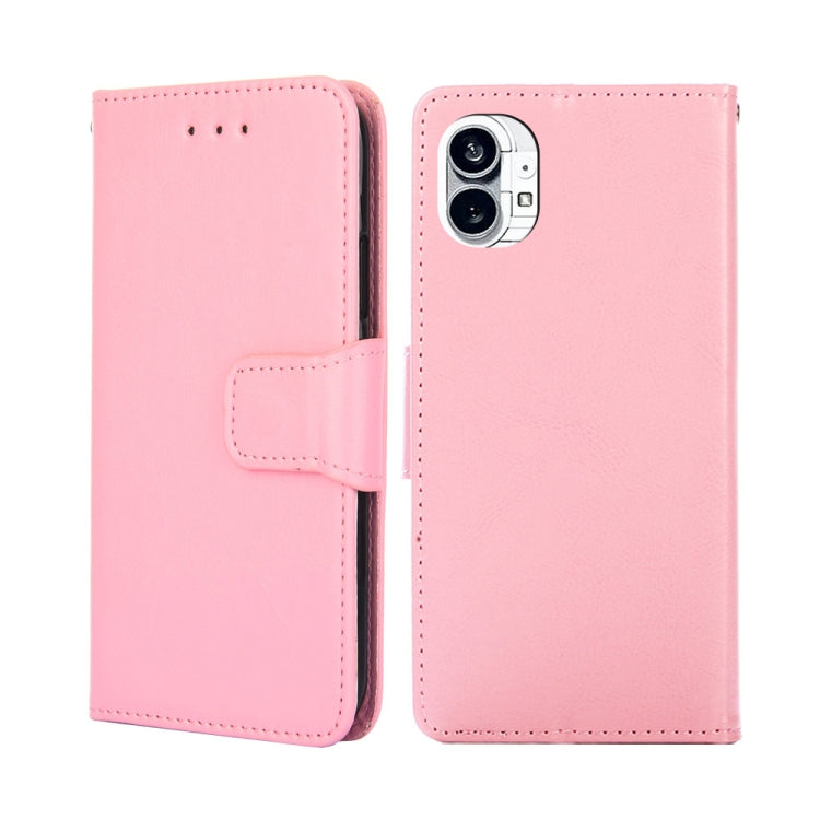 For Nothing Phone 1 Crystal Texture Horizontal Flip Leather Phone Case