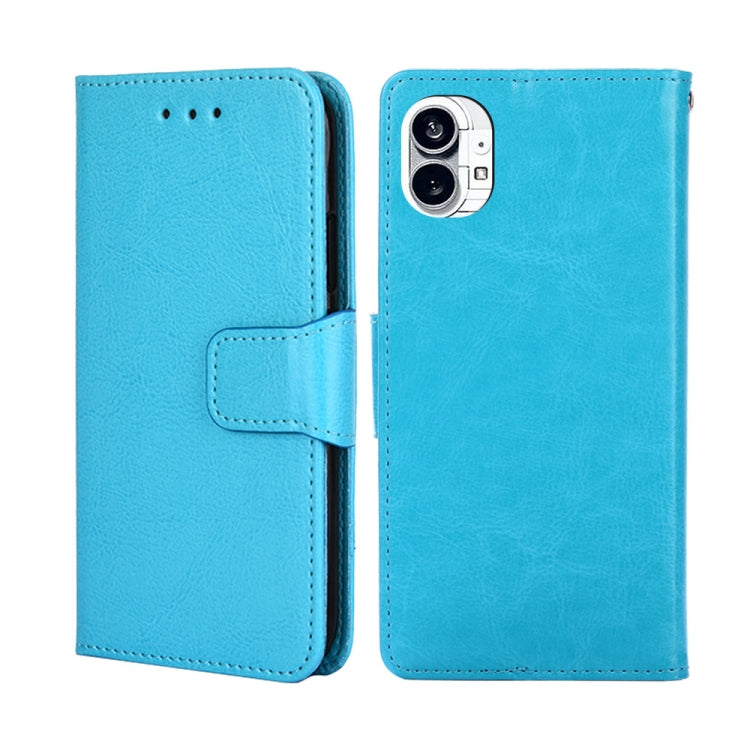 For Nothing Phone 1 Crystal Texture Horizontal Flip Leather Phone Case