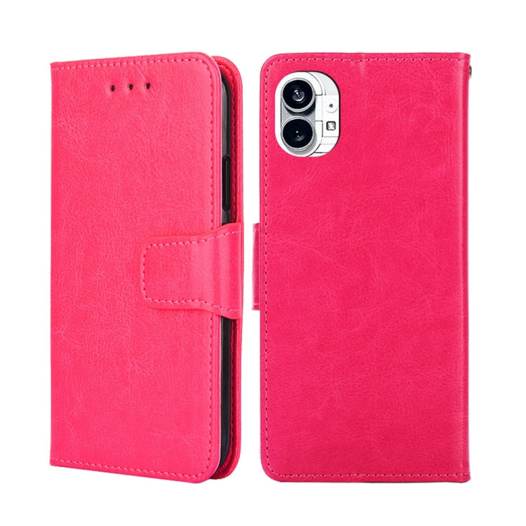 For Nothing Phone 1 Crystal Texture Horizontal Flip Leather Phone Case