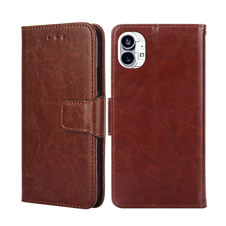 For Nothing Phone 1 Crystal Texture Horizontal Flip Leather Phone Case