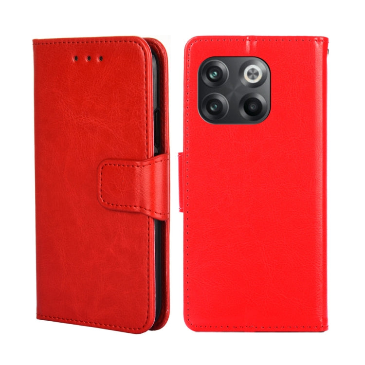 For OnePlus 10T Crystal Texture Horizontal Flip Leather Phone Case