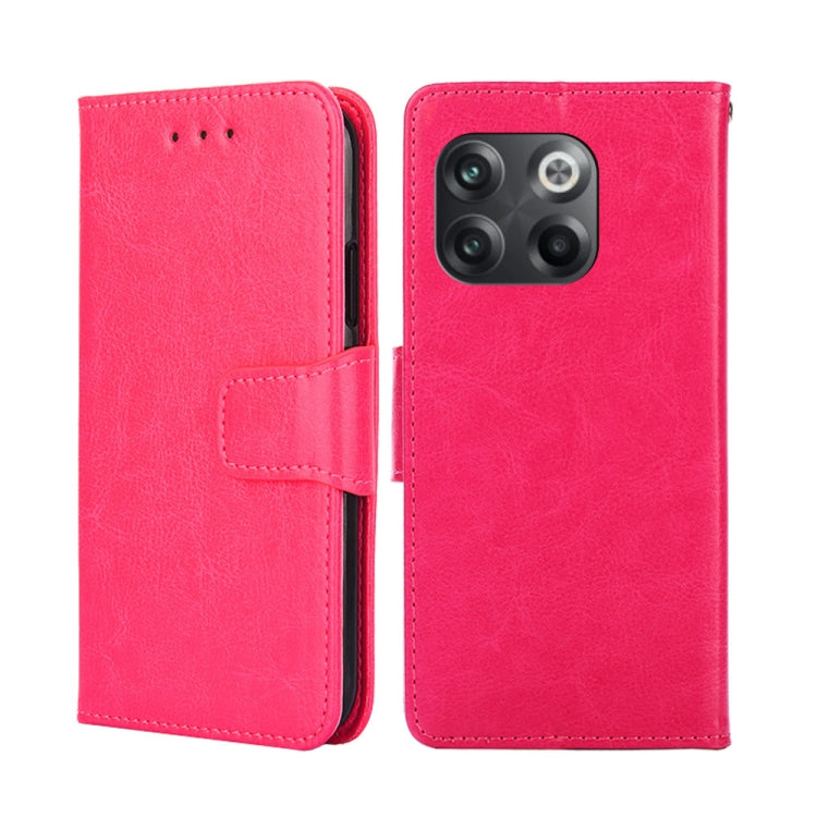 For OnePlus 10T Crystal Texture Horizontal Flip Leather Phone Case