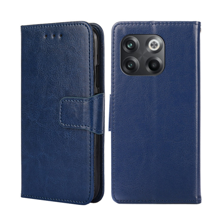 For OnePlus 10T Crystal Texture Horizontal Flip Leather Phone Case