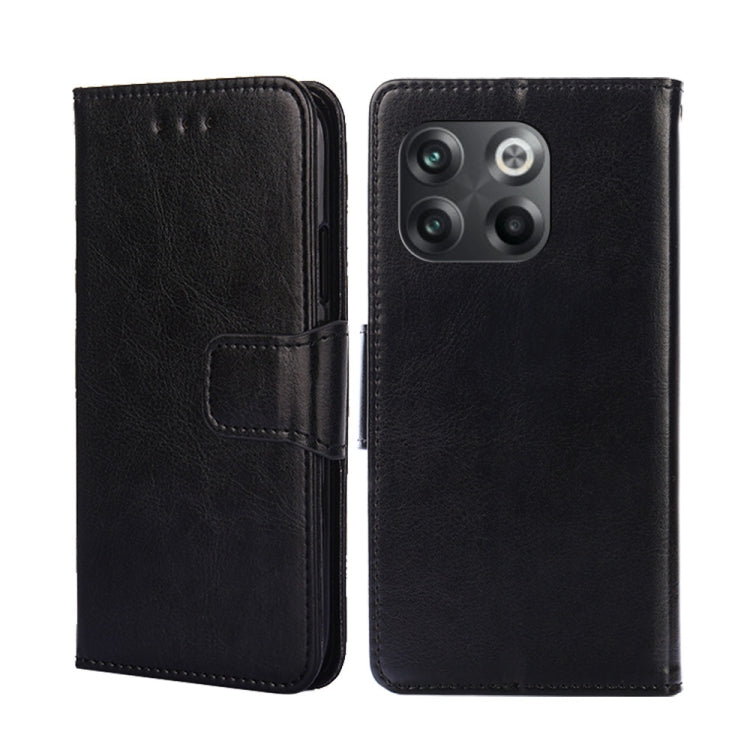 For OnePlus 10T Crystal Texture Horizontal Flip Leather Phone Case