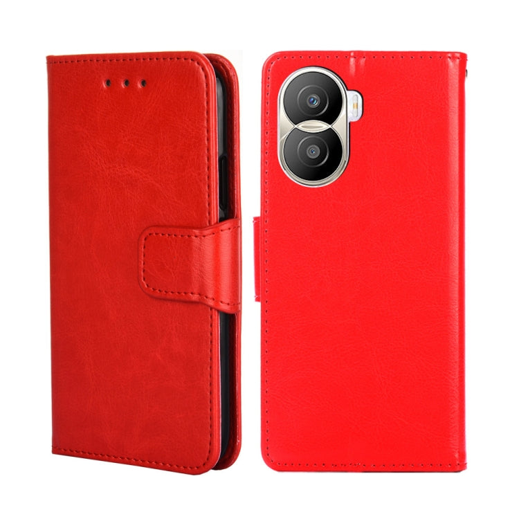 For Honor X40i Crystal Texture Horizontal Flip Leather Phone Case