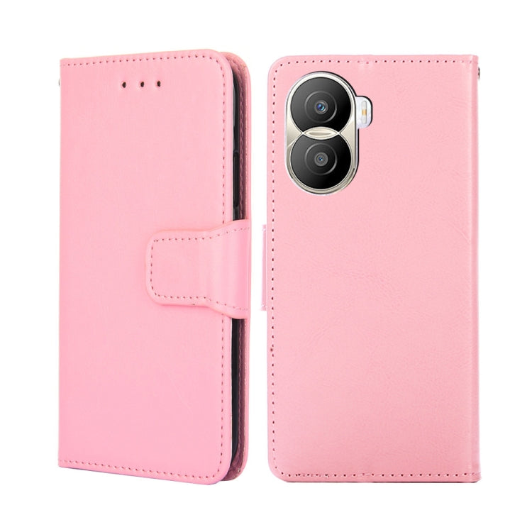 For Honor X40i Crystal Texture Horizontal Flip Leather Phone Case