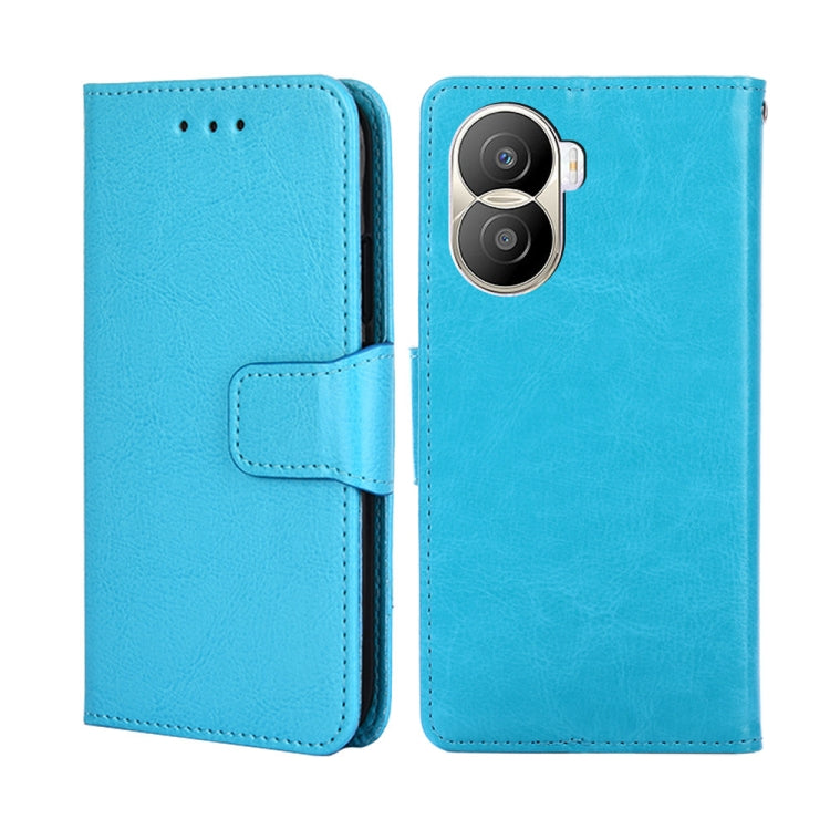 For Honor X40i Crystal Texture Horizontal Flip Leather Phone Case