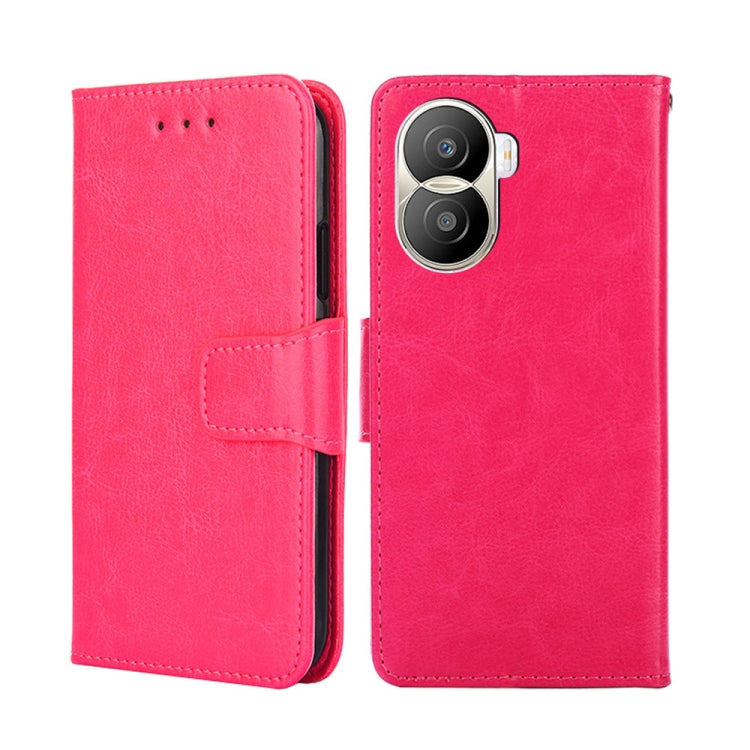 For Honor X40i Crystal Texture Horizontal Flip Leather Phone Case