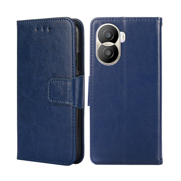 For Honor X40i Crystal Texture Horizontal Flip Leather Phone Case