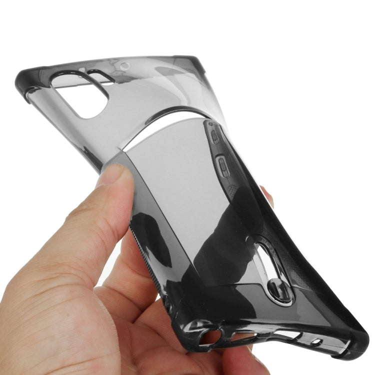 For Galaxy Note 10 Plus Transparent Shockproof Protective Case with Card Slot