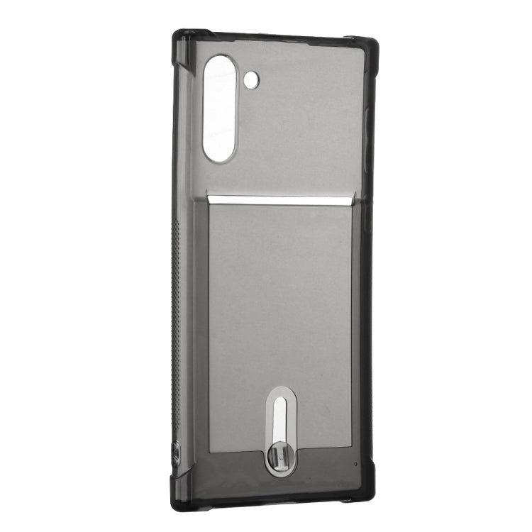For Galaxy Note 10 Transparent Shockproof Protective Case with Card Slot