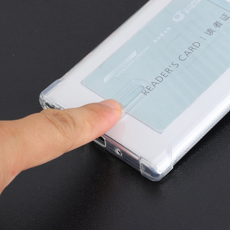 For Galaxy Note 10 Transparent Shockproof Protective Case with Card Slot