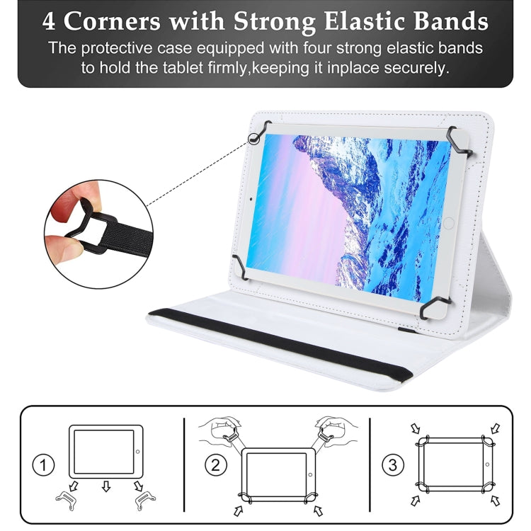 For 8 inch Tablet 360 Degree Rotation Litchi Texture Flip Leather Tablet Case