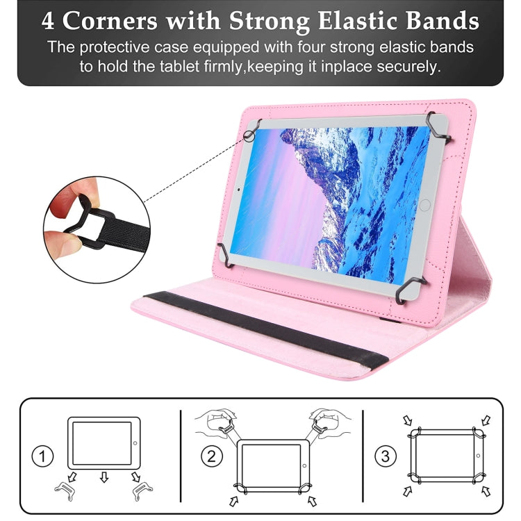 For 8 inch Tablet 360 Degree Rotation Litchi Texture Flip Leather Tablet Case