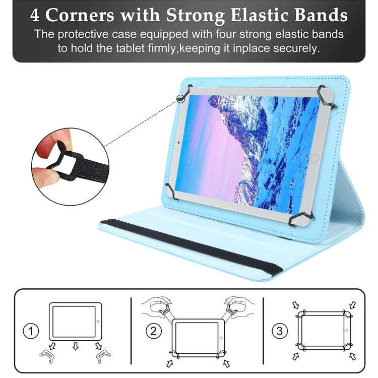 For 8 inch Tablet 360 Degree Rotation Litchi Texture Flip Leather Tablet Case