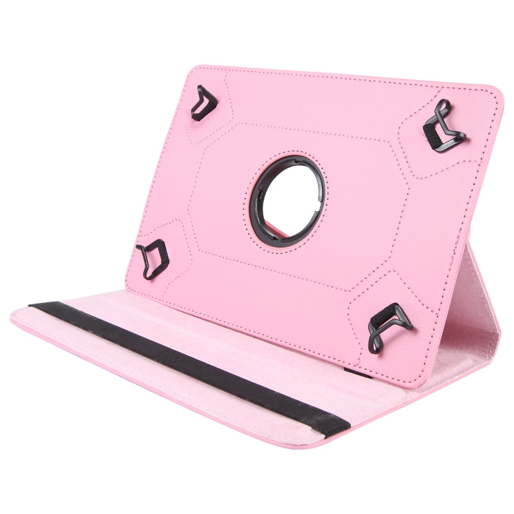 For 10 inch Tablet 360 Degree Rotation Litchi Texture Flip Leather Tablet Case