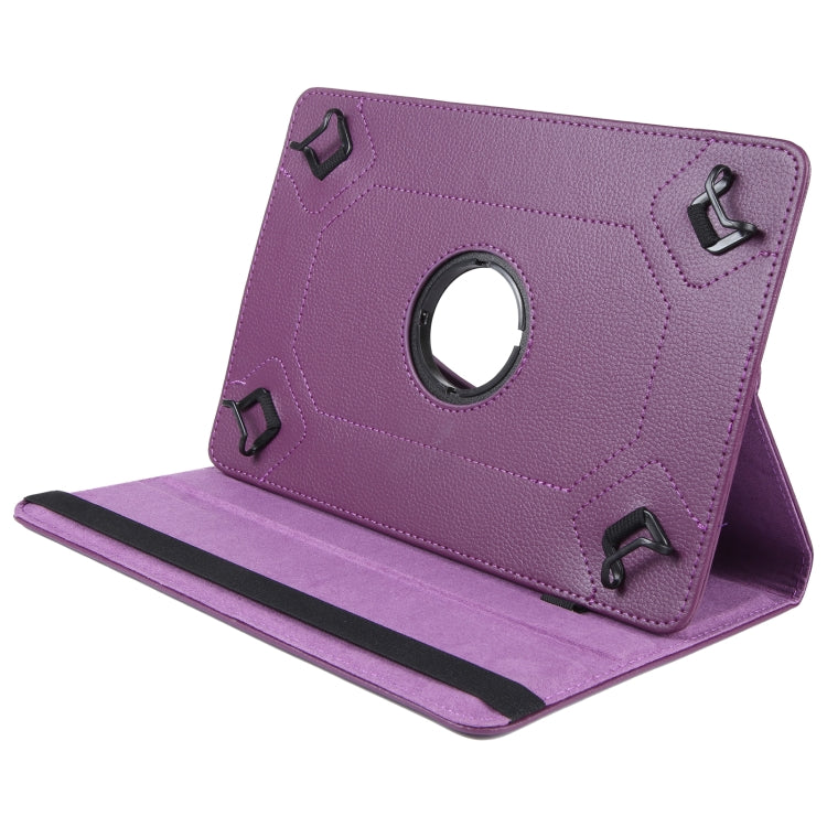 For 10 inch Tablet 360 Degree Rotation Litchi Texture Flip Leather Tablet Case