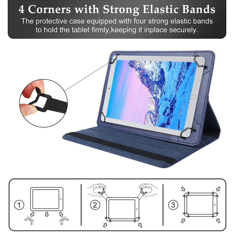 For 10 inch Tablet 360 Degree Rotation Litchi Texture Flip Leather Tablet Case