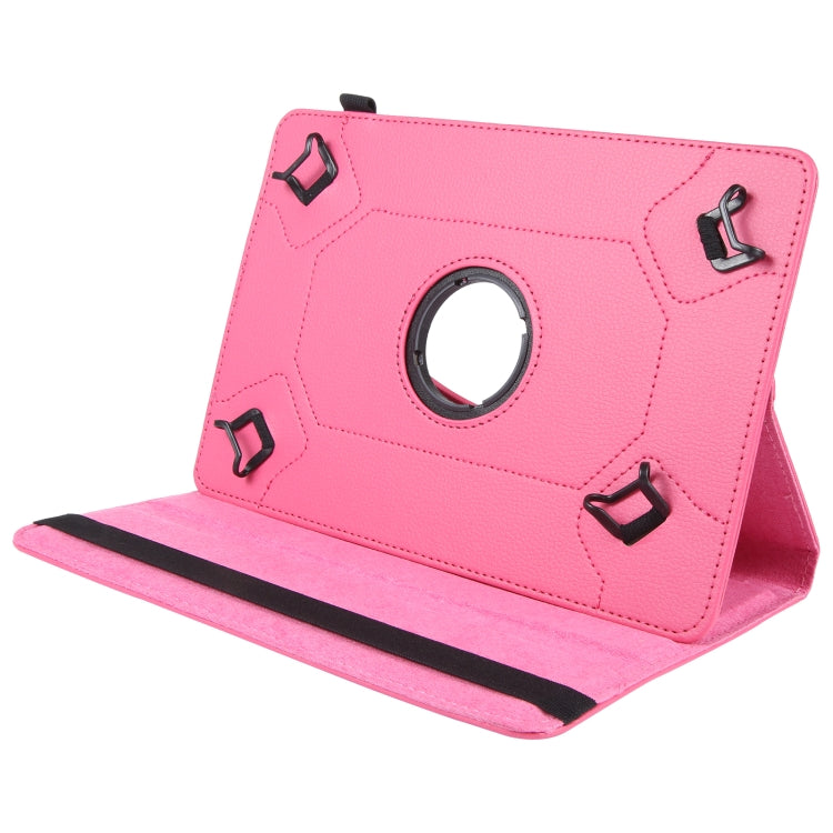 For 10 inch Tablet 360 Degree Rotation Litchi Texture Flip Leather Tablet Case