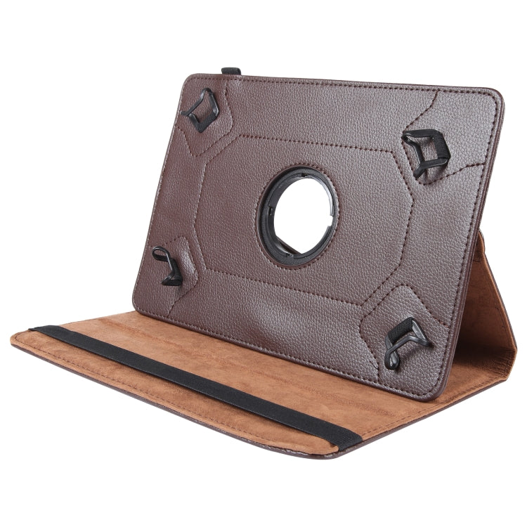 For 10 inch Tablet 360 Degree Rotation Litchi Texture Flip Leather Tablet Case