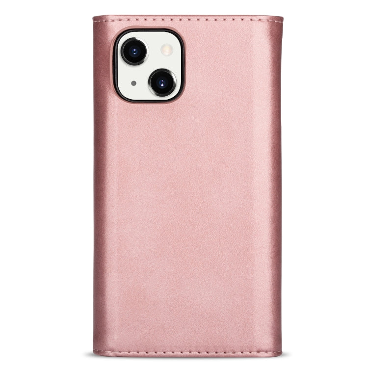 For iPhone 14 Skin Feel Zipper Horizontal Flip Leather Case
