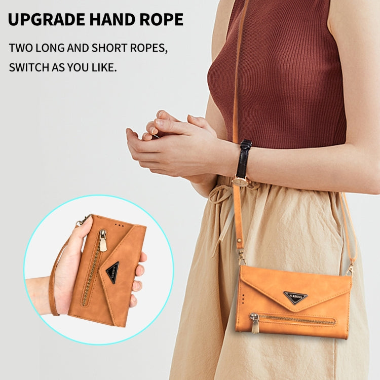 For iPhone 14 Skin Feel Zipper Horizontal Flip Leather Case
