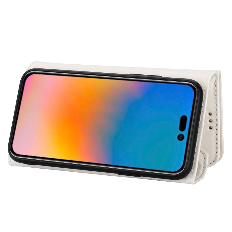For iPhone 14 Pro Skin Feel Zipper Horizontal Flip Leather Case