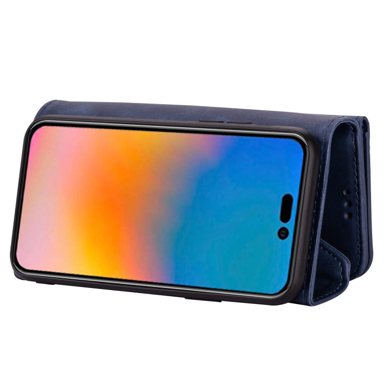 For iPhone 14 Pro Skin Feel Zipper Horizontal Flip Leather Case