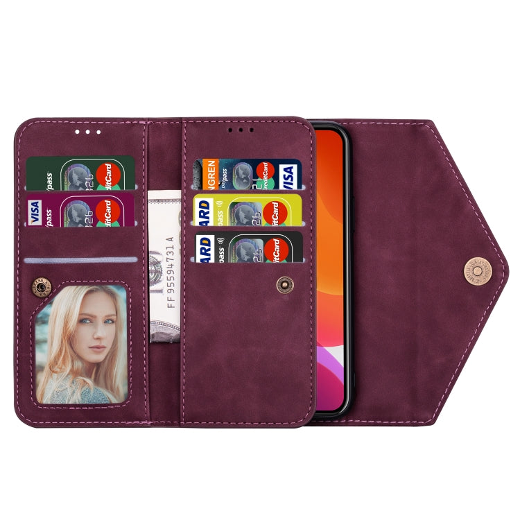 For iPhone 14 Pro Skin Feel Zipper Horizontal Flip Leather Case