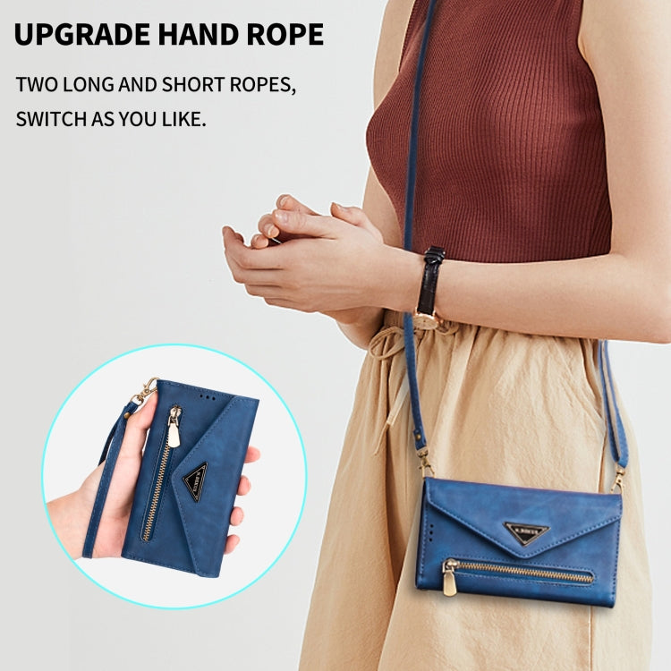 For iPhone 14 Pro Max Skin Feel Zipper Horizontal Flip Leather Case