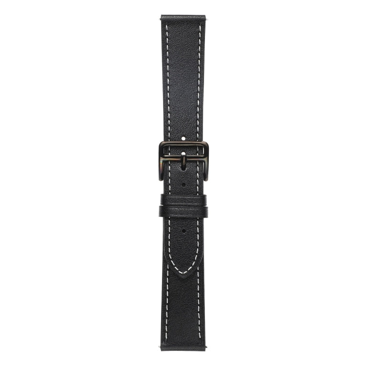 For Samsung Galaxy Watch5 Pro 45mm/5 44mm/5 40mm Plain Weave Leather Watch Band