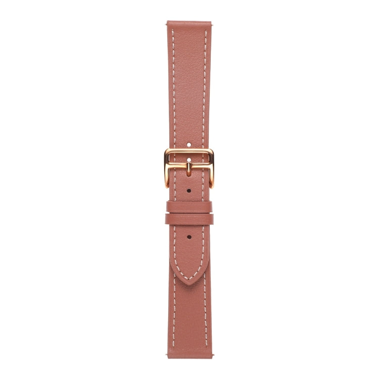 For Samsung Galaxy Watch5 Pro 45mm/5 44mm/5 40mm Plain Weave Leather Watch Band