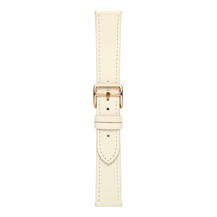 For Samsung Galaxy Watch5 Pro 45mm/5 44mm/5 40mm Plain Weave Leather Watch Band