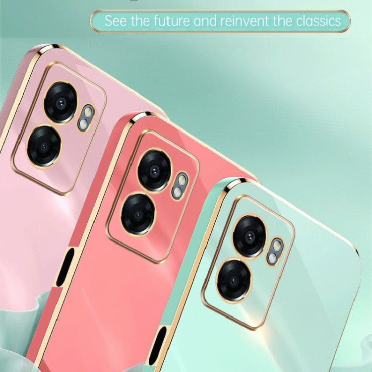 For OPPO A57 4G XINLI Straight Edge 6D Electroplate TPU Phone Case